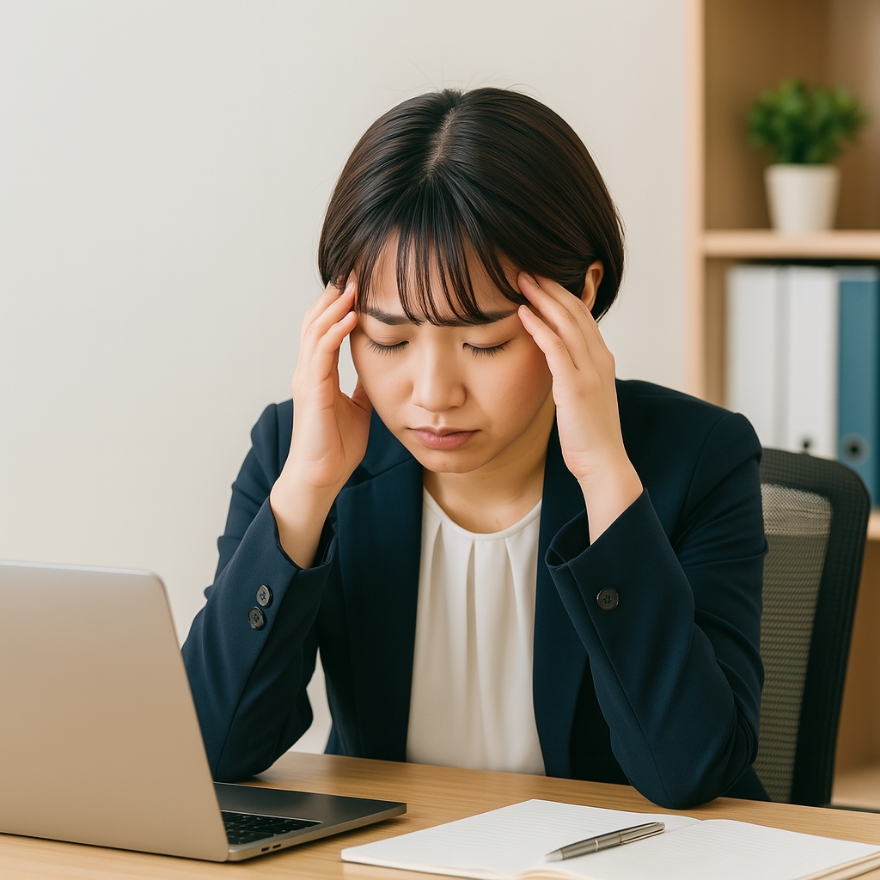 悩んでいる女性